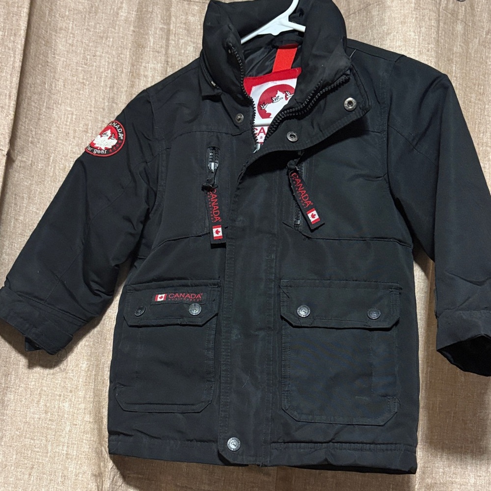 Canada Weather Gear  Kids' Classic Black Puffer Coat Missing Hood